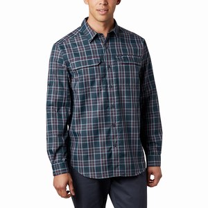 Columbia Silver Ridge™ 2.0 Plaid Långärmad Tröja Herr Marinblå (NSKOI9026)